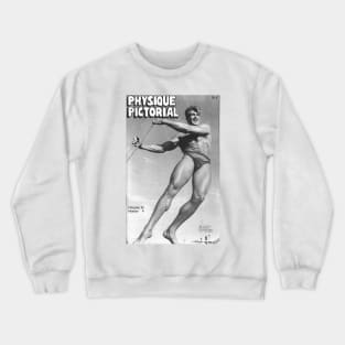 PHYSIQUE PICTORIAL - Vintage Physique Muscle Male Model Magazine Cover Crewneck Sweatshirt